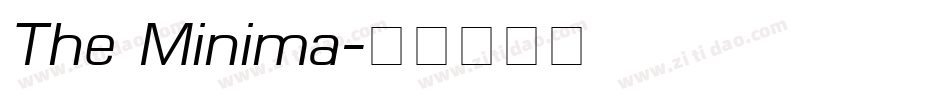 The Minima字体转换
